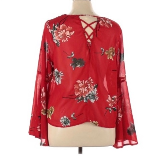 Charlotte Russe Long Sleeve Blouse. Sz xLg - Picture 2 of 8